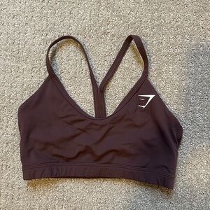 Gymshark Maroon Y Back Sports Bra
